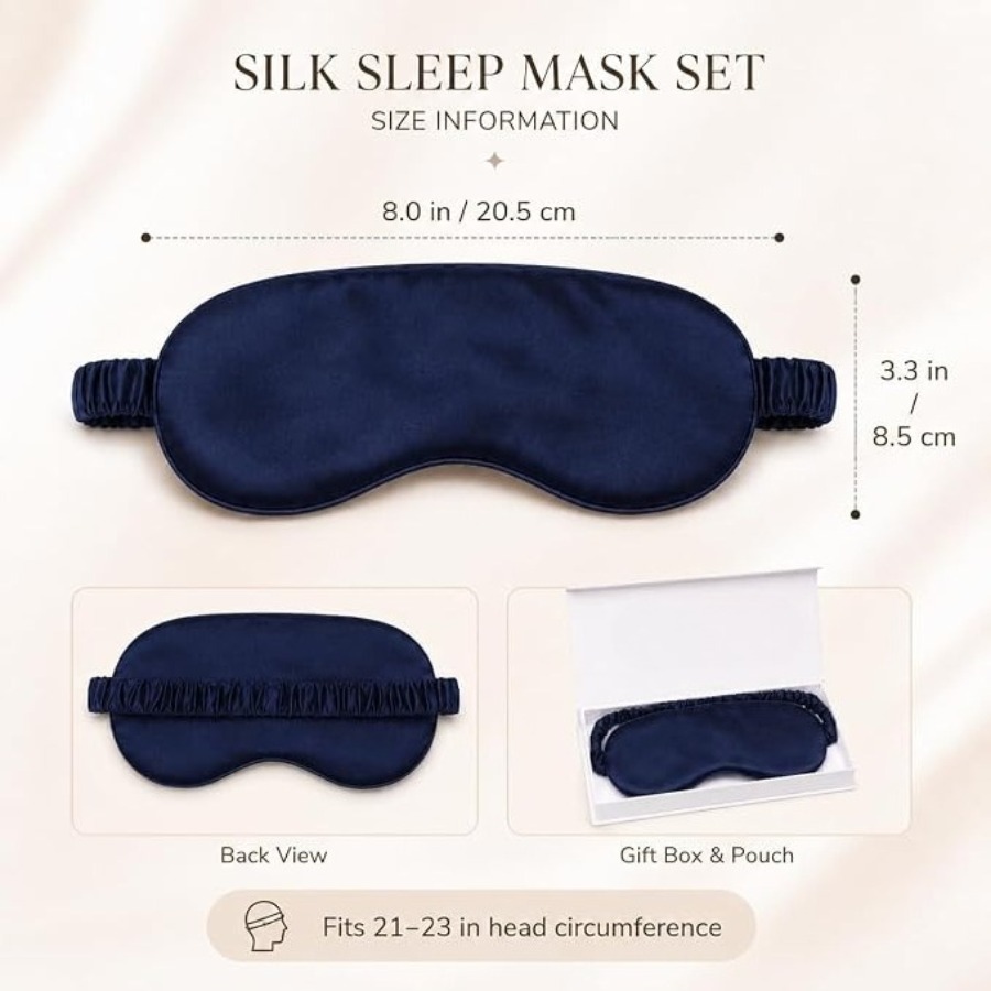 Silk Sleep Mask Light Blocking - Ultra Luxury Skincare บทวิจารณ์และราคา