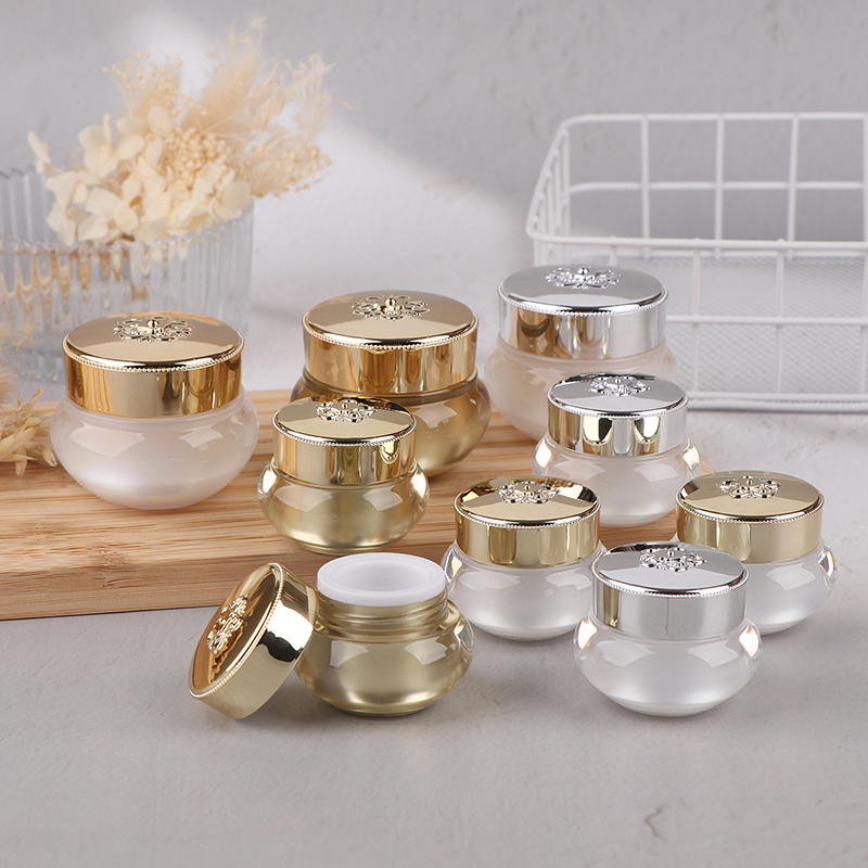 Acrylic Empty Travel Cream Jar - Luxury Skincare Cream บทวิจารณ์และราคา