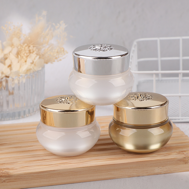 Acrylic Empty Travel Cream Jar - Luxury Skincare Cream บทวิจารณ์และราคา
