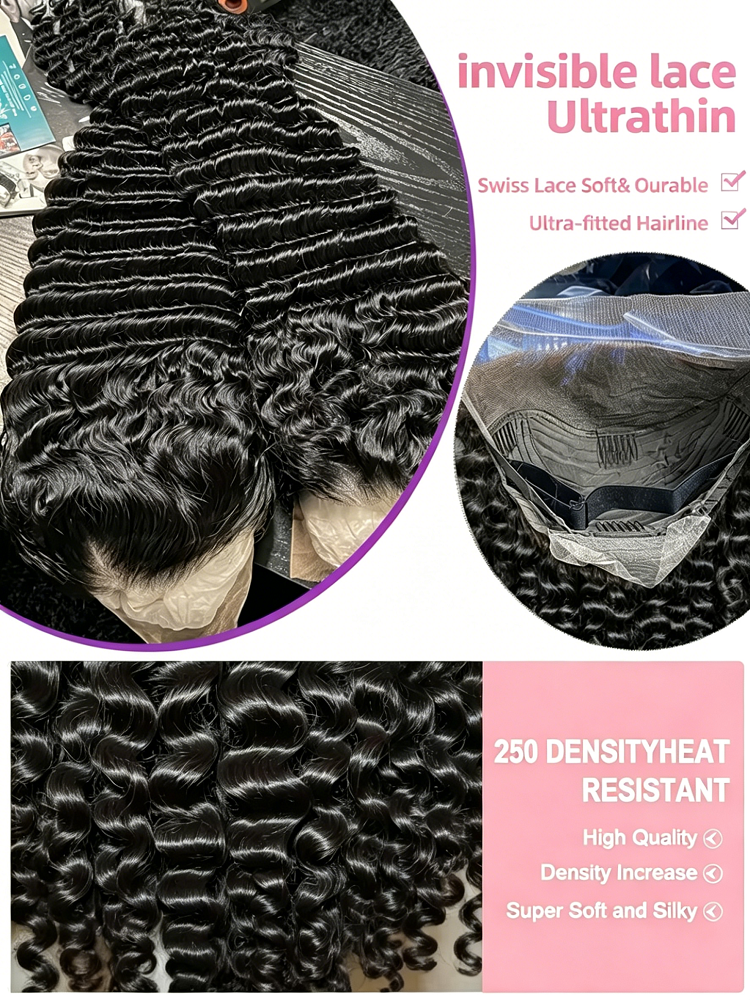 13x6 HD Loose Deep Wave Lace F - Ultra Luxury Skincare บทวิจารณ์และราคา
