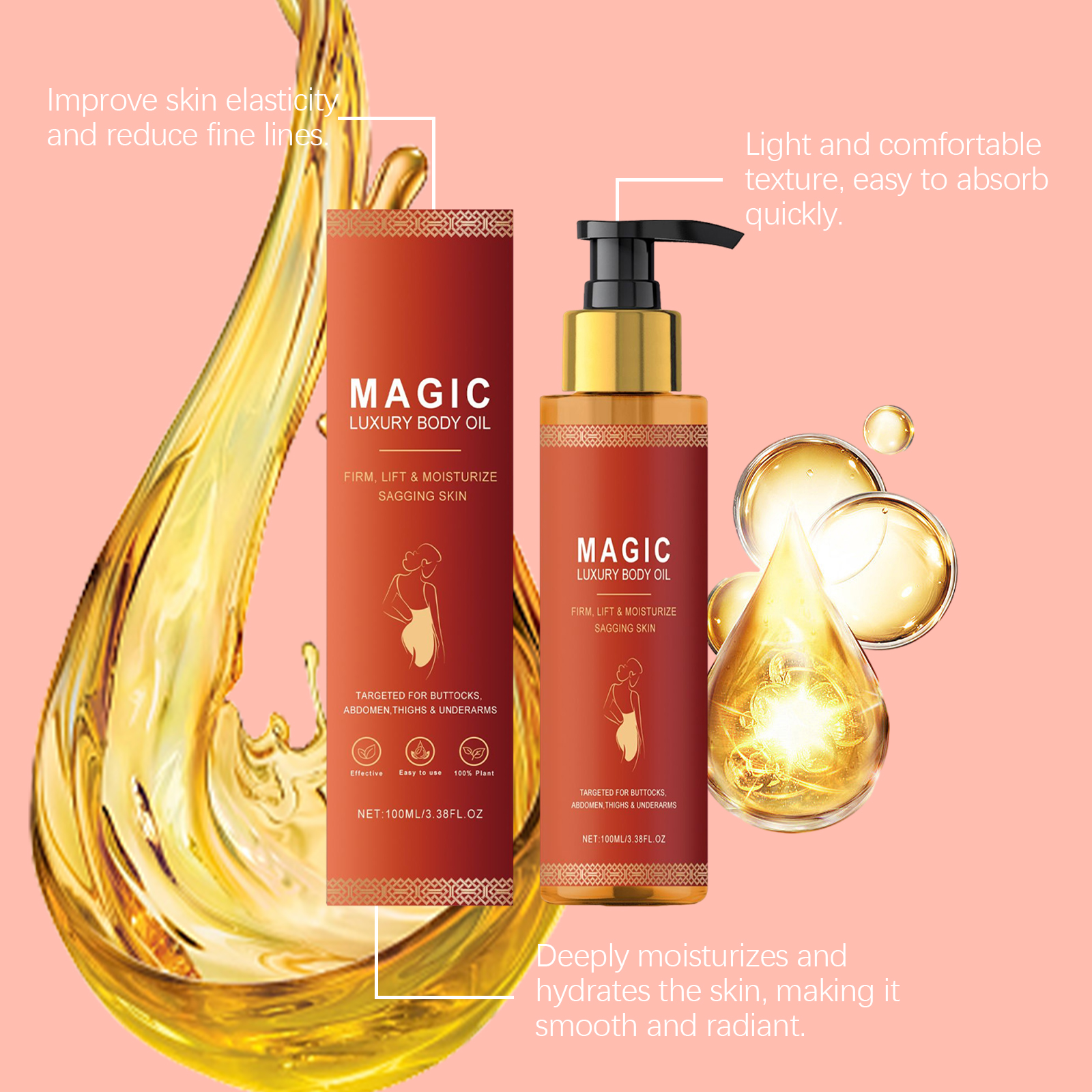 Magic Luxury Body Oil Moisturi - Luxury Skincare Cream บทวิจารณ์และราคา